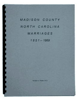 Madison County, North Carolina, Marriages 1851-1879
