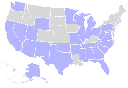 Map of Customers